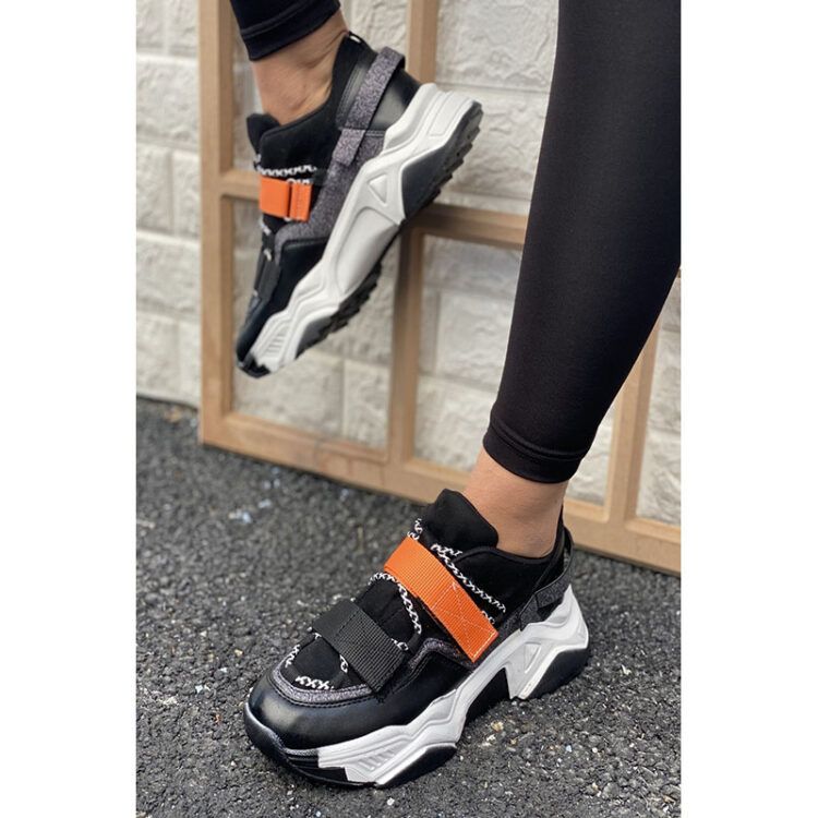 CMR7 Sneakers Γυναικείο ΜΑΥΡΟ-ΑΣΗΜΙ