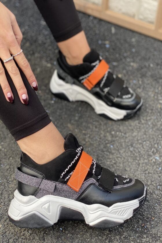 CMR7 Sneakers Γυναικείο ΜΑΥΡΟ-ΑΣΗΜΙ - Image 2