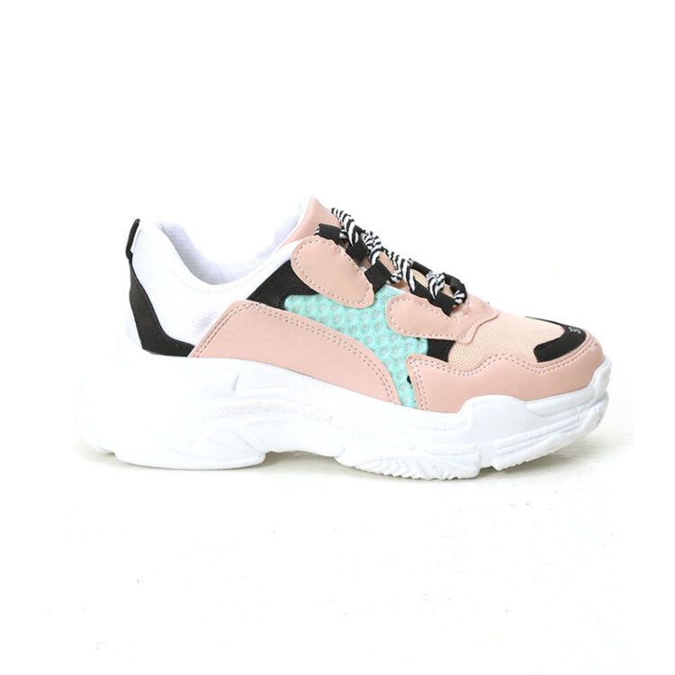 Sneakers PSM Γυναικείο ΣΟΜΟΝ-ΛΕΥΚΟ