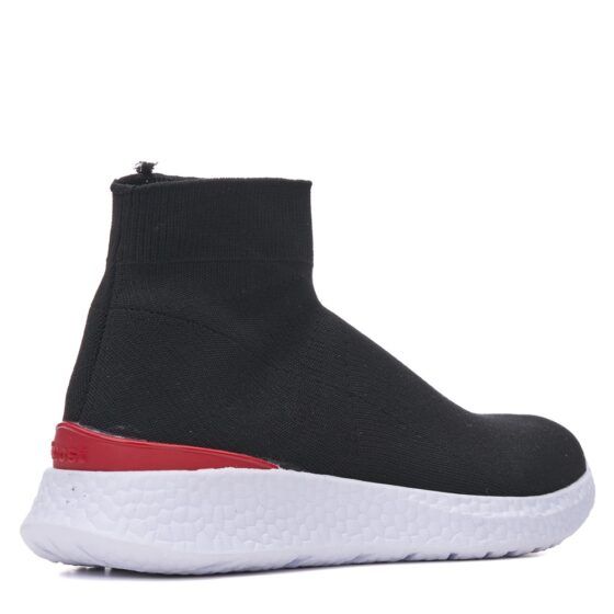 BESTOF Sneakers Ανδρικά Μαύρο-Κόκκινο - Image 2