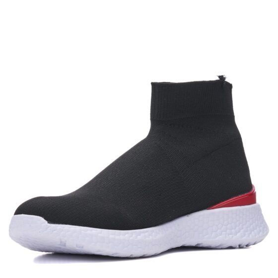 BESTOF Sneakers Ανδρικά Μαύρο-Κόκκινο - Image 3
