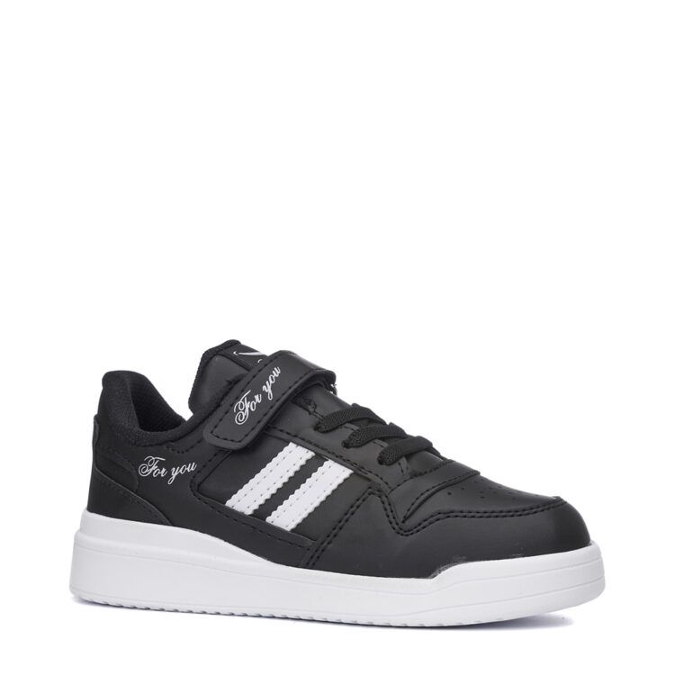 FOR YOU Sneakers  Παιδικό ΜΑΥΡΟ-ΛΕΥΚΟ