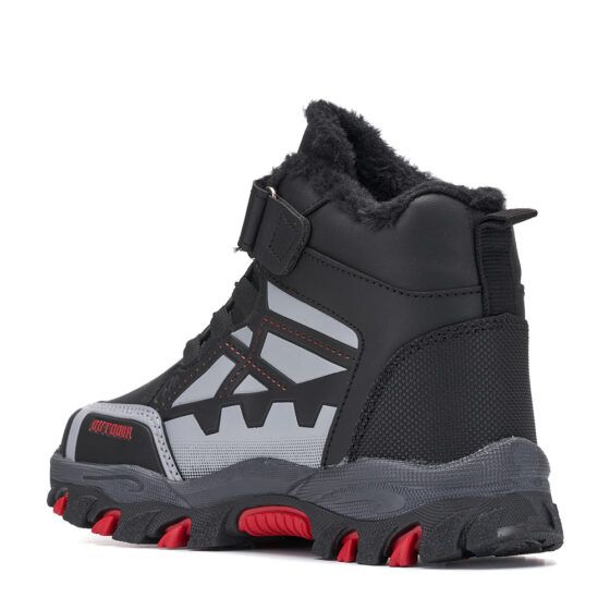 Μποτάκι LFN717 unisex ΜΑΥΡΟ-ΓΚΡΙ - Image 3