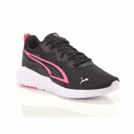 Puma All-Day Active Γυναικεία Sneakers Μαύρα-Φούξια - Image 2