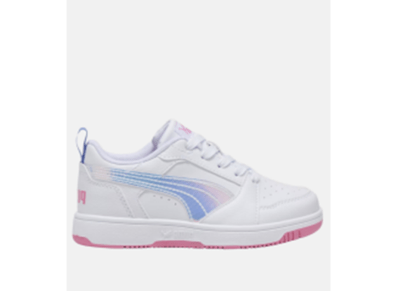 Puma Rebound V6 Lo PS Λευκό -Ροζ Παιδικά Sneakers