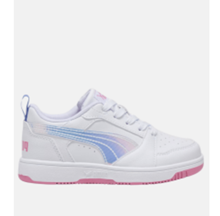 Puma Rebound V6 Lo PS Λευκό -Ροζ Παιδικά Sneakers