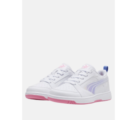 Puma Rebound V6 Lo PS Λευκό -Ροζ Παιδικά Sneakers - Image 3