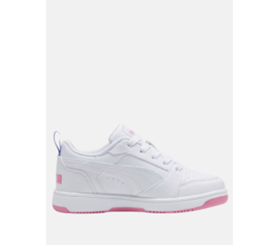 Puma Rebound V6 Lo PS Λευκό -Ροζ Παιδικά Sneakers - Image 2