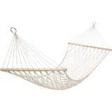 Αιώρα Δικτυωτή Βαμβακερή Μονή με Ξύλο 200x80cm ESCAPE 12333