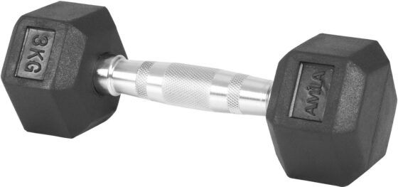 Αλτήρας Εξάγωνος Rubber Cover Class A - 3,0Kg AMILA 84764 - Image 2