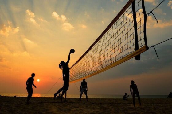 Δίχτυ Beach Volley Κίτρινο AMILA 44930 - Image 3