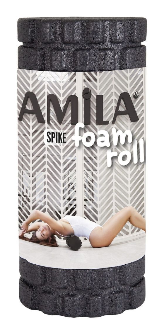 Foam Roller Spike Φ14x32cm Μαύρο AMILA 96818 - Image 3