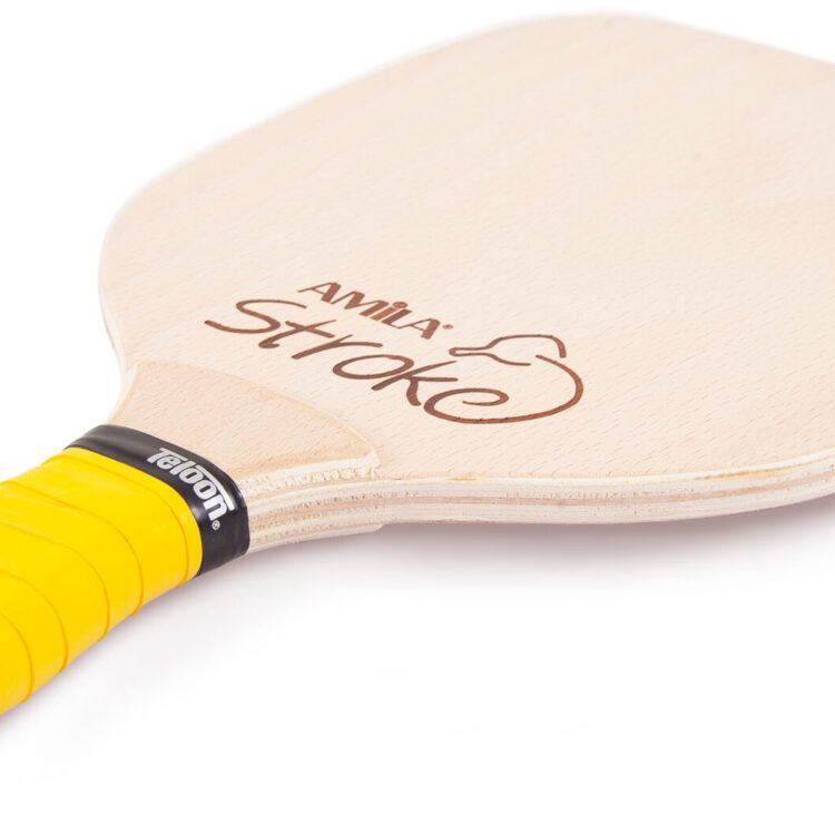Ρακέτα Παραλίας AMILA Stroke 12mm 400gr Κίτρινο Grip 42288