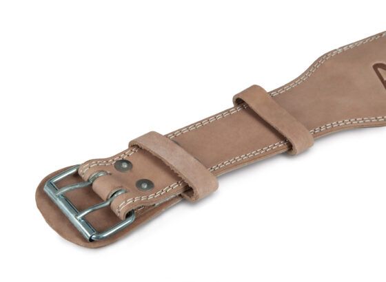 Ζώνη Άρσης Βαρών AMILA Δερμάτινη Μπεζ A Quality L 44302 - Image 3