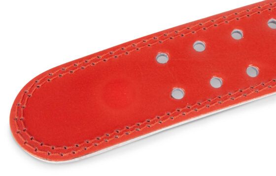 Ζώνη Άρσης Βαρών AMILA Δερμάτινη Κόκκινη Γ΄ Quality S (44305) - Image 3