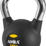 AMILA Kettlebell Rubber Cover Cr Handle 12Kg (44497)