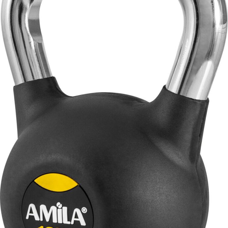 AMILA Kettlebell Rubber Cover Cr Handle 16Kg 44498