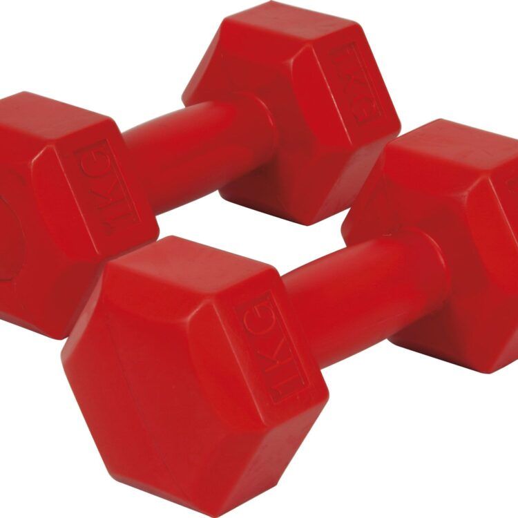 Αλτήρας Εξάγωνος Plastic Series 1,00Kg (Ζευγάρι) AMILA 44530