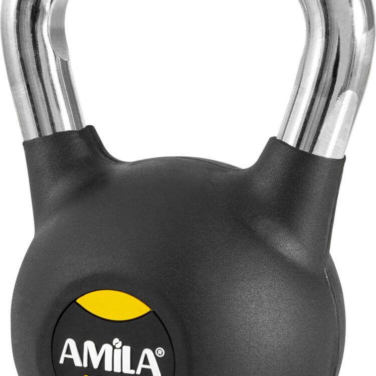 AMILA Kettlebell Rubber Cover Cr Handle 10Kg 44572