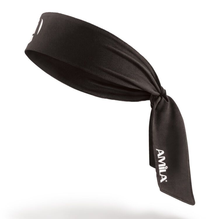Περιμετώπιο Bandana AMILA Tie Band Μαύρο 45707