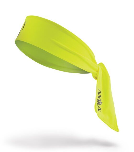 Περιμετώπιο Bandana AMILA Tie Band Lime/Yellow 45709