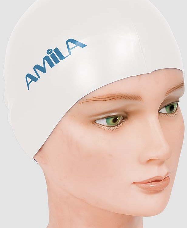 Σκουφάκι Κολύμβησης AMILA Basic Λευκό 47000