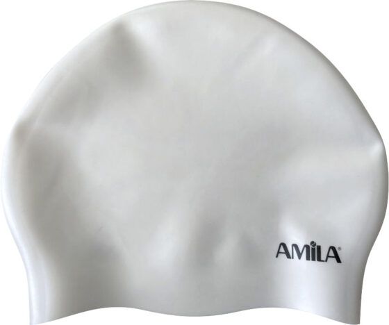 Σκουφάκι Κολύμβησης AMILA Long Hair HQ Λευκό 47024