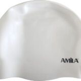 Σκουφάκι Κολύμβησης Medium Hair HQ Λευκό Amila 47027
