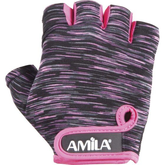 Γάντια Άρσης Βαρών PE Lycra Ροζ S AMILA 8330901
