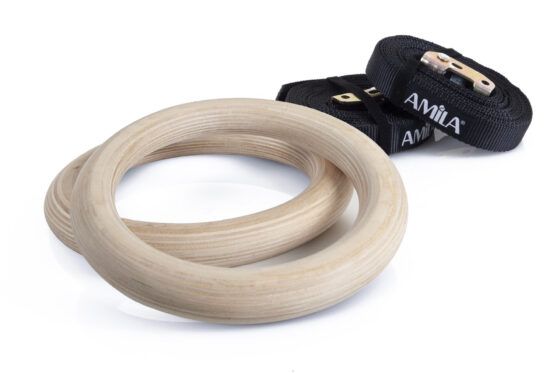 Κρίκοι γυμναστικής AMILA WOOD Gymnastics Rings 84762
