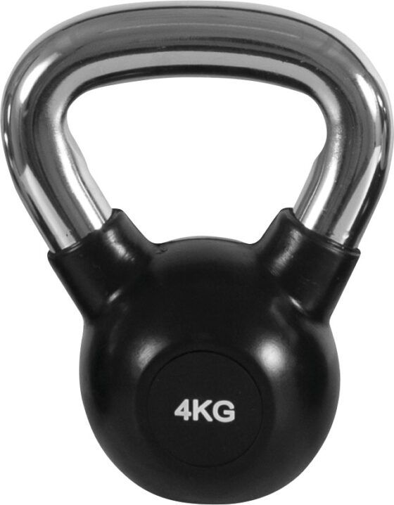 Kettlebell Rubber Cover Cr Handle 4Kg AMILA 90453