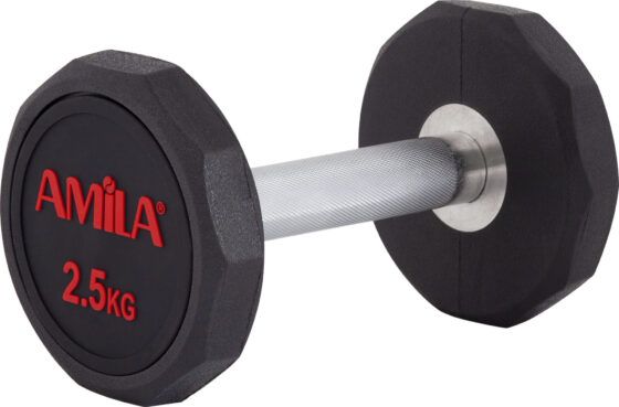 Aλτήρας Δεκάγωνος TPU Series - 2,5Kg AMILA ΜΑΥΡΟ 90621