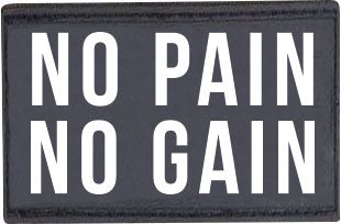 Patch "No pain no gain" AMILA 95343