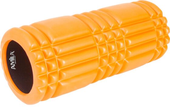 Foam Roller Plexus Φ14x33cm Πορτοκαλί/Μαύρο AMILA 96821