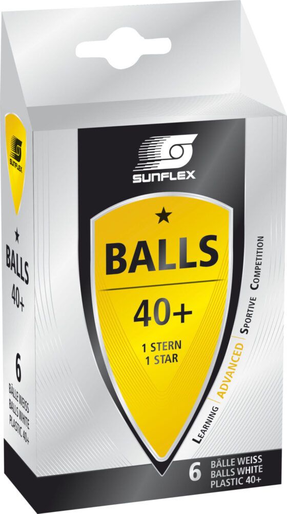 Μπαλάκια Ping Pong Sunflex Advanced PVC 6 Τεμάχια 97251