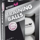 Μπαλάκια Ping Pong Butterfly Training 40+ 6 Τεμάχια Λευκά  97254