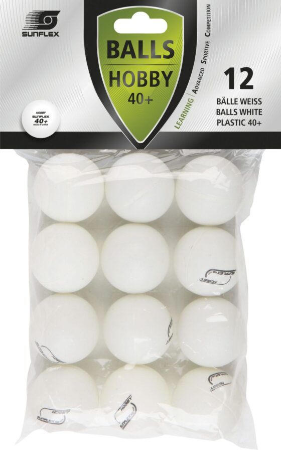 Μπαλάκια Ping Pong Sunflex Hobby PVC 12 Τεμάχια (97260)