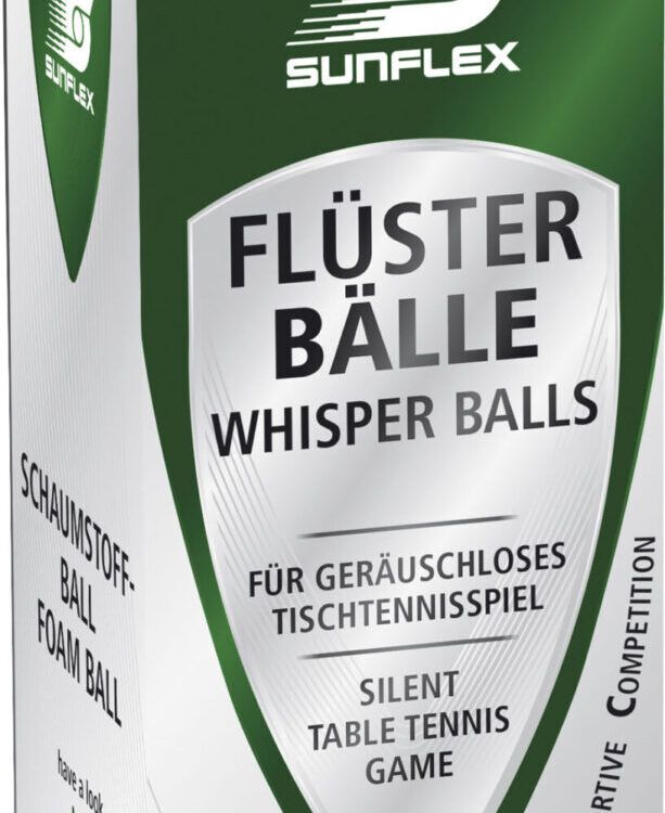 Μπαλάκια Ping Pong Sunflex Whisperballs 3 Τεμάχια Λευκό 97263