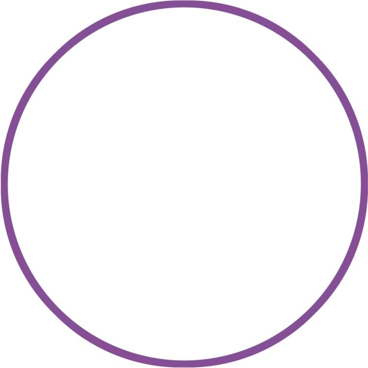 Χούλα-Χουπ HQ 60cm - Φ19mm - 230gr, Μωβ Amila 98804