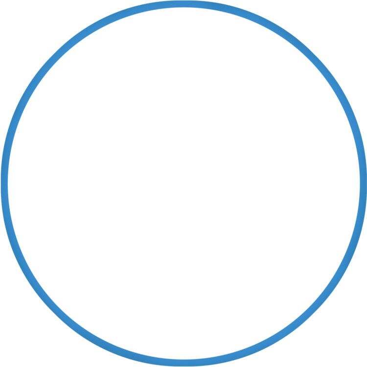 Χούλα-Χουπ HQ 60cm - Φ19mm - 230gr, Μπλε  AMILA  98805