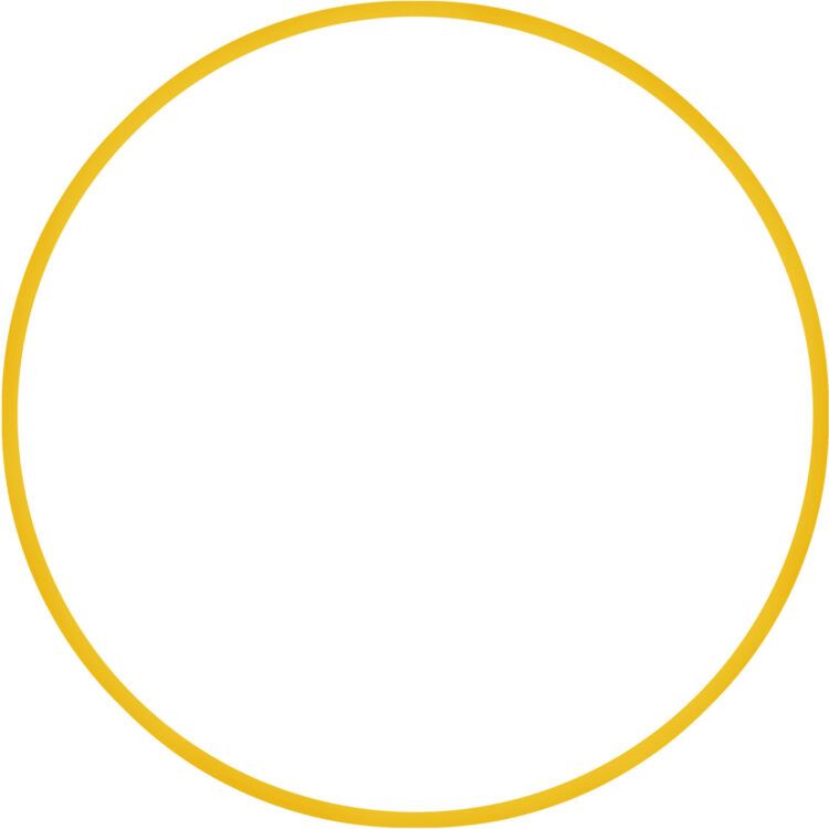 Χούλα-Χουπ HQ 60cm - Φ19mm - 230gr, Κίτρινο AMILA 98806