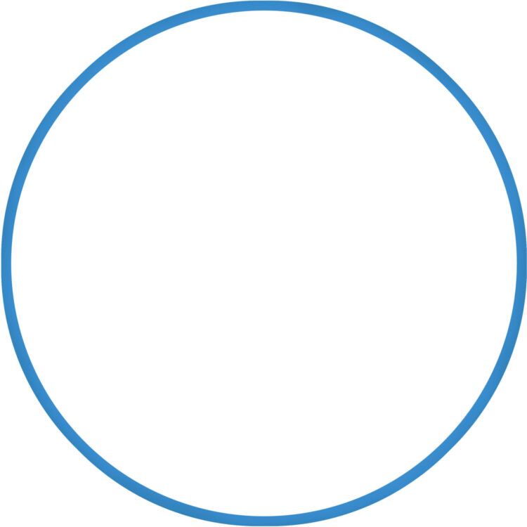 Χούλα Χουπ HQ 80cm - Φ19mm - 330gr, Μπλε AMILA 98818