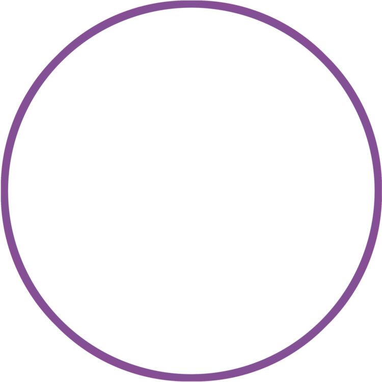 Χούλα Χουπ HQ 80cm - Φ19mm - 330gr, Μωβ Amila 98819