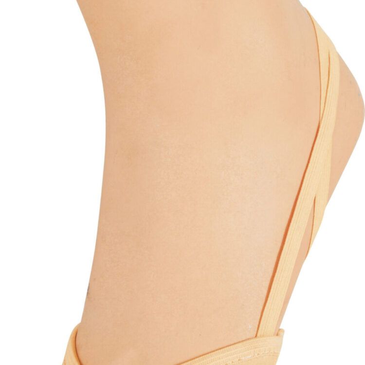 Παπούτσια Ρυθμικής Γυμναστικής Μύτης Microfiber Tan, Νο32 AMILA 98869