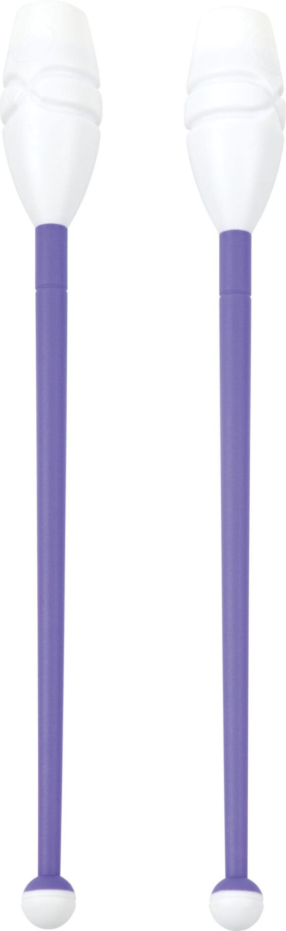 Κορίνες Ρυθμικής Γυμναστικής 45cm Μαλακές, Μωβ/Λευκό AMILA 98956