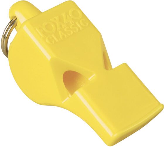 Σφυρίχτρα FOX40 Classic Safety Κίτρινη με Κορδόνι 99030208