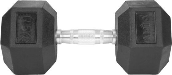 Αλτήρας Εξάγωνος Rubber Cover Class A - 17,5Kg AMILA 84542 - Image 4