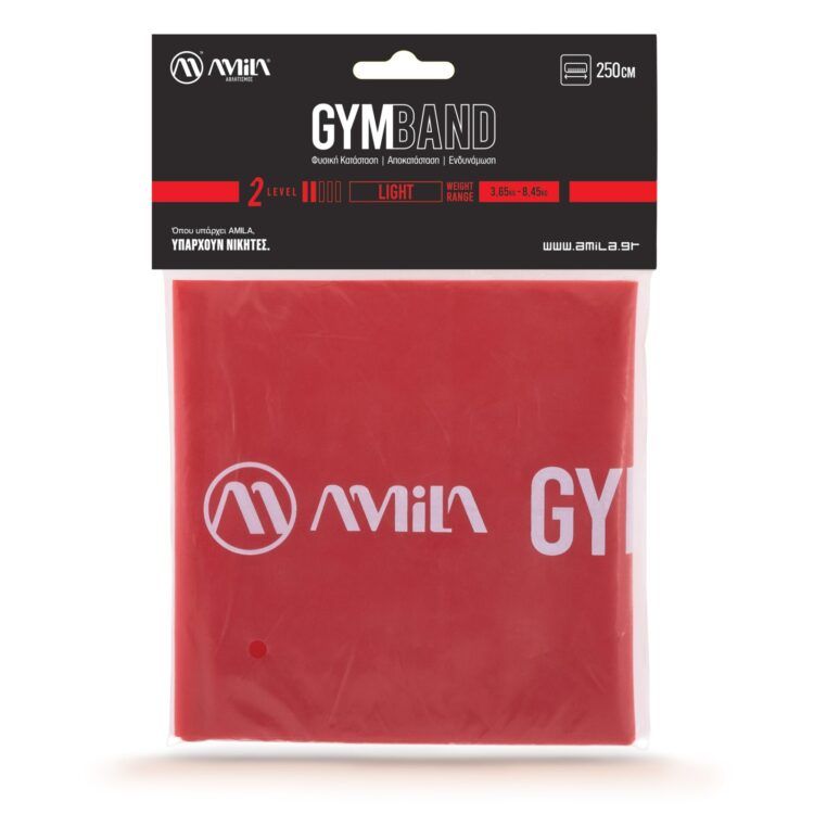 Λάστιχο Αντίστασης AMILA GymBand 2.5m Light 48186