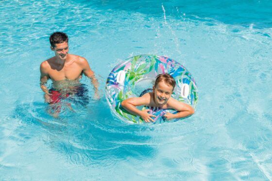 INTEX Tropical Φουσκωτή Σαμπρέλα Φύλλα Λευκό 97cm 58263 - Image 3