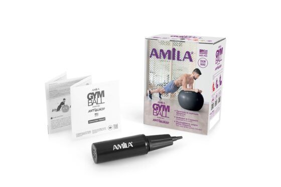 Μπάλα Γυμναστικής AMILA GYMBALL 55cm Κόκκινη 95828 - Image 2